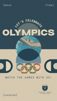 Formal Olympics Watch Party Instagram story Image Preview