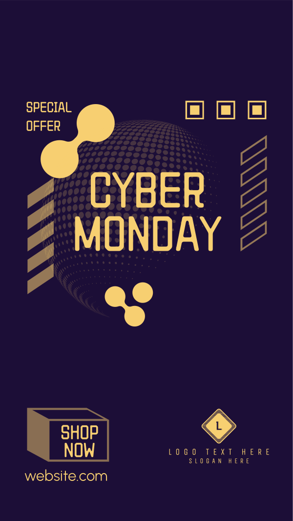 Quirky Tech Cyber Monday Instagram Story Design Image Preview