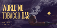 Minimalist No Tobacco Day Twitter post Image Preview