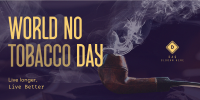 Minimalist No Tobacco Day Twitter Post Image Preview