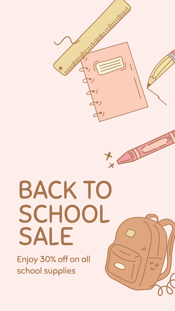 Back to School Sale Instagram Story Design Image Preview