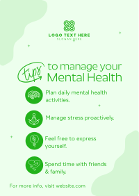 Mental Health Tips Flyer Preview