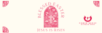 Easter Stained Glass Twitter header (cover) Image Preview