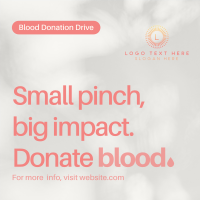Blood Donation Drive Instagram post Image Preview
