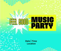 Feel Good Party Facebook Post Design