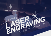 Laser Engraving Service Postcard Image Preview
