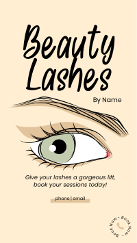 Beauty Lashes Facebook story Image Preview