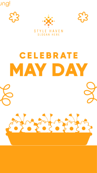 Celebrate May Day Facebook story Image Preview