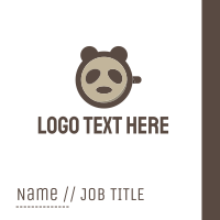 Panda Coffee Business Card Design