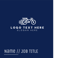 Simple Fast Bicycle Bike Business Card Design