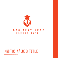 Corporate Graduation Business Card Design