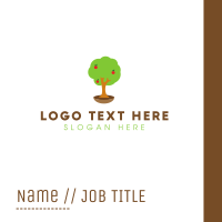 Apple Tree Business Card Design