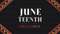 Juneteenth Freedom Revolution Video Image Preview