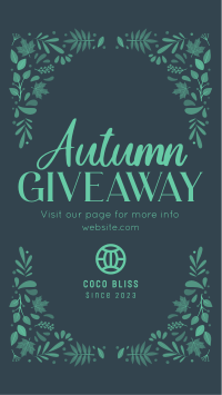 Autumn Giveaway Post Instagram Reel Image Preview