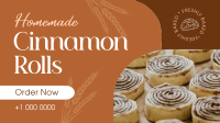 Homemade Cinnamon Rolls Facebook Event Cover Design