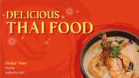 Authentic Thai Food Facebook Event Cover Design