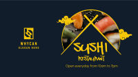Sushi Dishes Facebook Event Cover Design
