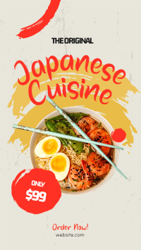 Original Japanese Cuisine Facebook story Image Preview