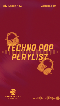 Techno Pop Music TikTok Video Image Preview