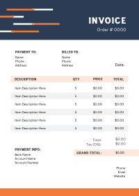 Clean Modern Business Invoice Image Preview