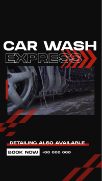 Premium Car Wash Express Instagram story Image Preview