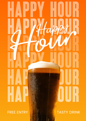 Happy Hour Night Poster Image Preview