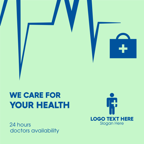 We Care for Your Health Instagram Post Design Image Preview