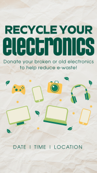 Recycle your Electronics YouTube short Image Preview