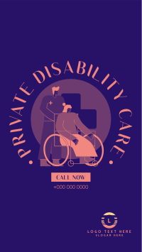 Nurses for the Disabled Facebook Story Design