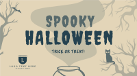 Spooky Halloween Facebook Event Cover Design
