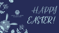 Cute Floral Bunny Easter Video Image Preview
