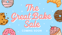 Great Bake Sale Facebook Event Cover Design