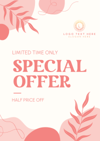 Organic Abstract Special Offer Flyer Design