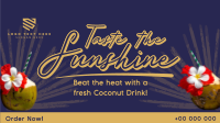 Sunshine Coconut Drink Facebook event cover Image Preview