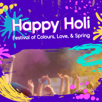 Holi Celebration Instagram Post Design
