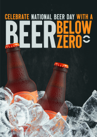 Beer Below Zero Poster Design
