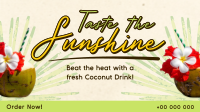 Sunshine Coconut Drink Animation Image Preview