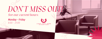 Salon Hours Facebook cover Image Preview
