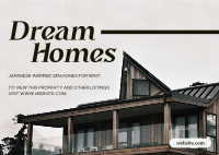 Dream Homes Postcard Image Preview
