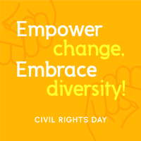 Empowering Civil Rights Day Linkedin Post Design