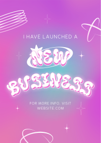 Y2K New Business Poster Design