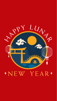 Happy Lunar Year Instagram Story Design