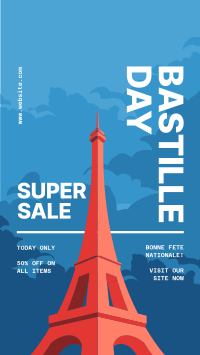Bastille Day Sale Facebook story Image Preview