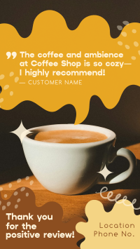 Quirky Cafe Testimonial Video Image Preview