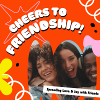Abstract Friendship Greeting Instagram post Image Preview