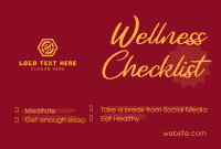 Wellness Checklist Pinterest board cover Image Preview