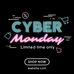 Dazzling Cyber Sale Instagram post Image Preview