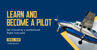 Flight Training Program Facebook Ad Design