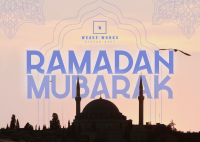 Traditional Ramadan Greeting Postcard Image Preview