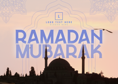 Traditional Ramadan Greeting Postcard Image Preview
